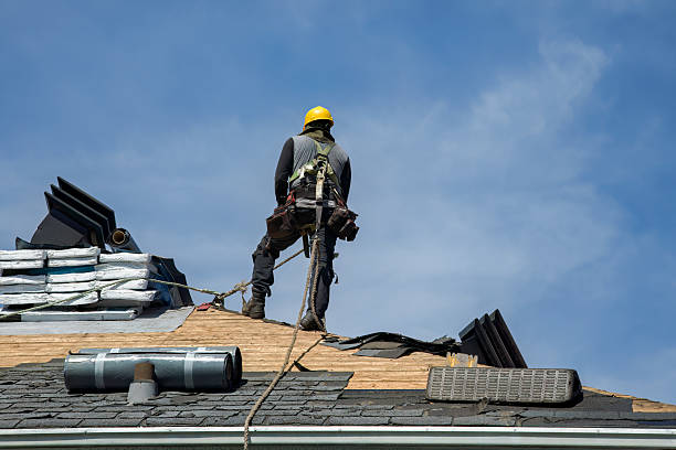 Professional Gutter Installation technician working in Ford City, PA